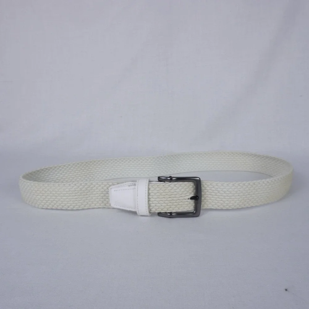 Nike G-Flex Woven Stretch Belt Solid White (36)